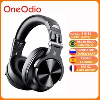 oneodio a70 fusion bluetooth 5 0 over ear wireless earphones wired professional studio dj headphones motoring recording headset