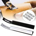 Безопасный скошенный нож из нержавеющей стали, филировочное лезвие для кожевенного Ремесла + 3 лезвия, инструмент для швов сделай сам для Швейные аксессуары ручной работы