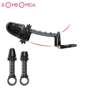 Кольцо-удлинитель для пениса, многоразовый презерватив с мягкими шипами для увеличения пениса, кольцо на пенис, интимные товары для мужчин, секс-игрушки