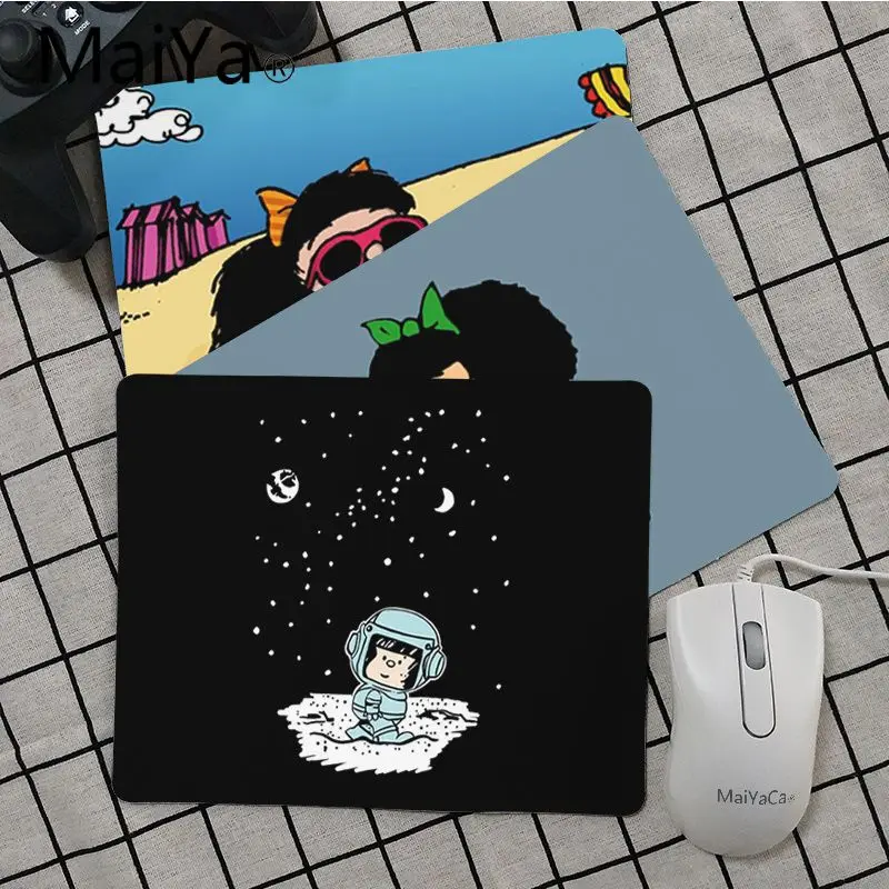 

Maiya Top Quality Mafalda Girl DIY Design Pattern Game mousepad Top Selling Wholesale Gaming Pad mouse