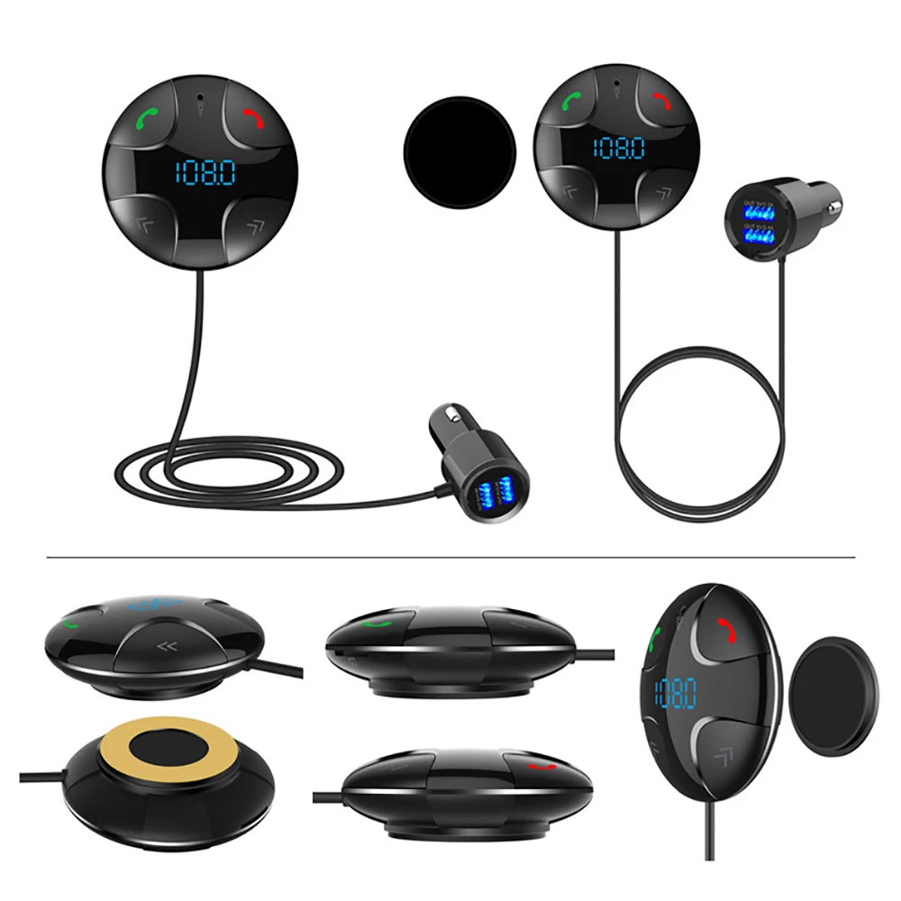 AOSHIKE 2019 Car MP3 Player Cigarette Bluetooth V4.2 receiver FM transmitter Dual USB Charger U disk / TF Card lossless Music | Автомобили