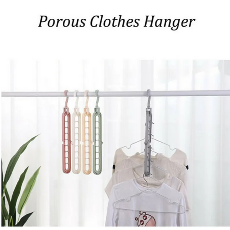 Новинка 9 крючков экономия пространства чудо металл Волшебная вешалка