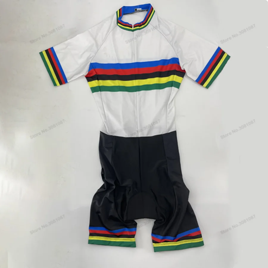 Комплект одежды для велоспорта слитный комбинезон из лайкры цвет розовый/черный