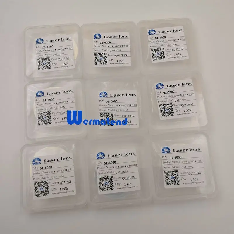 Wermatend 10pcs/lot WSX Original Fiber Laser Protective Lens 37*7mm 1064nm 6000W Head NC60 Free shipping | Инструменты