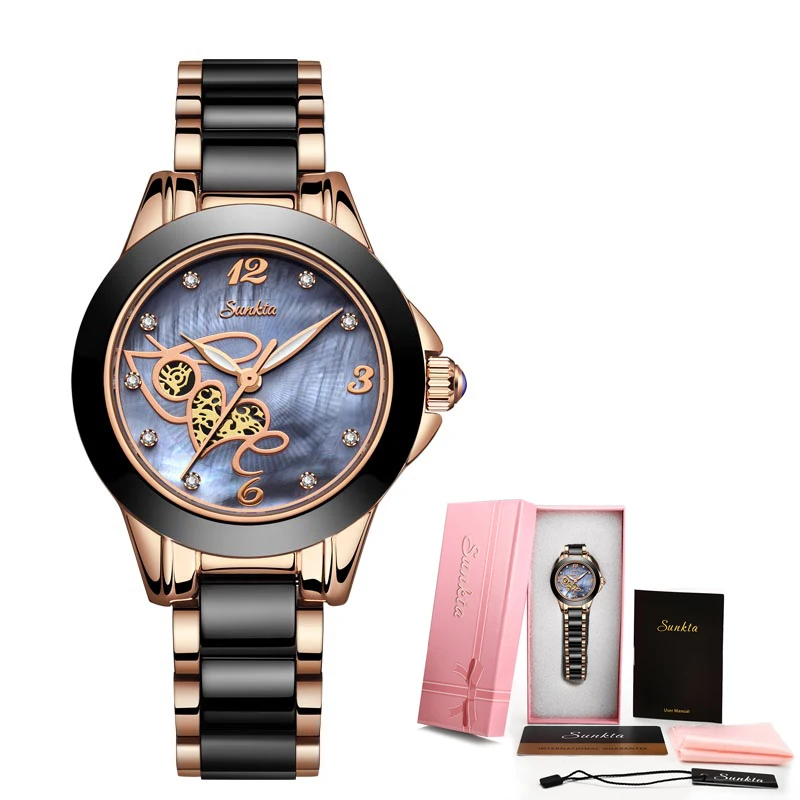2021 Watches Women's Luxury Brand SUNKTA Woman Clock Quartz Wristwatch Fashion Ladies Wristwatch Reloj Mujer Relogio Feminino enlarge