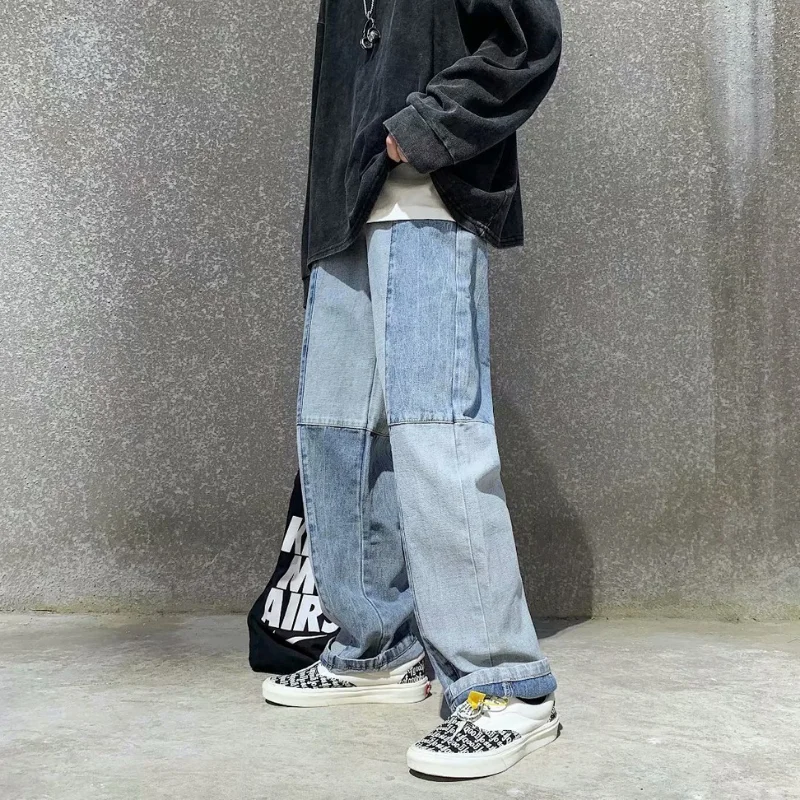 DIMI Korean Style Streetwear Male Pants Hip Hop Men's Jeans Woman Autumn Fashion Trousers Casual Oversized