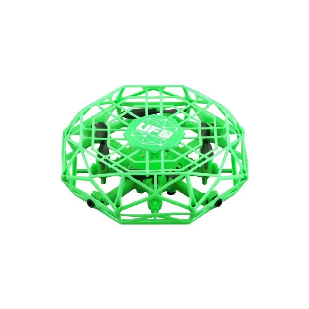 led green Мини-Дрон Quad Индукционная Левитация НЛО светодиодный светильник usb зарядка дети подарок на день рождения игрушки для мальчиков девочек взрослых - Цвет: led green