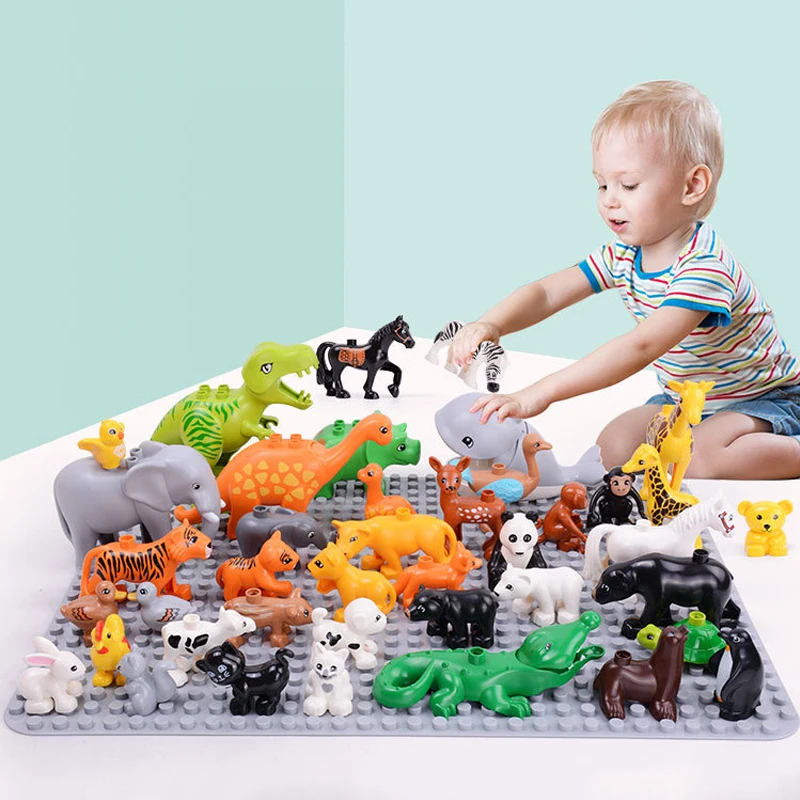 Строительные блоки для зоомоделей с большими частицами аксессуары серии