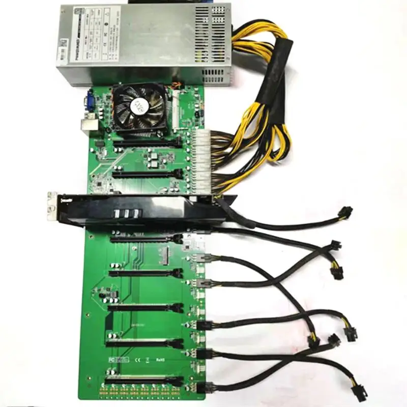 Günstig B85 In-Linie Computer Motherboard BTC 8 Grafiken Karten Slots DDR3 USB 3,0 SATA 3,0 Bergbau Mainboard Für LGA 1150 CPU ETH