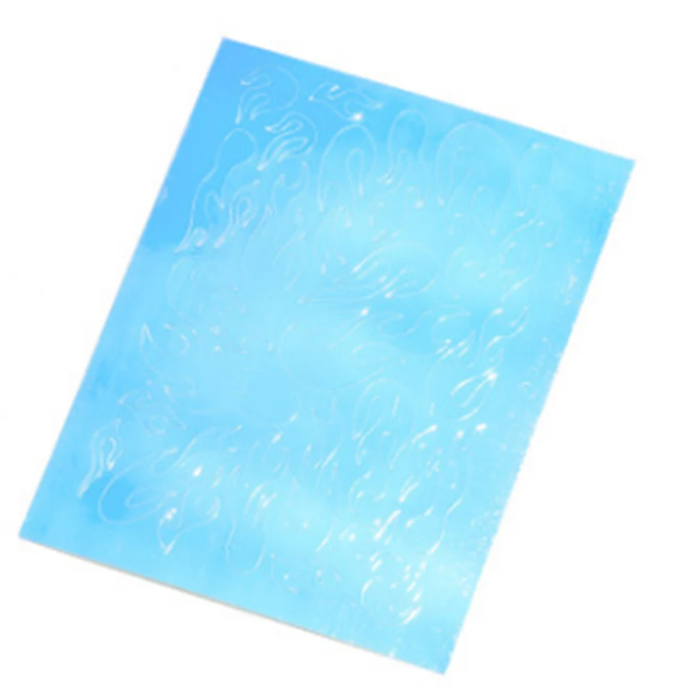 

16 Sheets Holographic Fire Flame Hollow Nail Art Stickers Foil Manicure Tool stickers for nails nail sticker sliders for nails