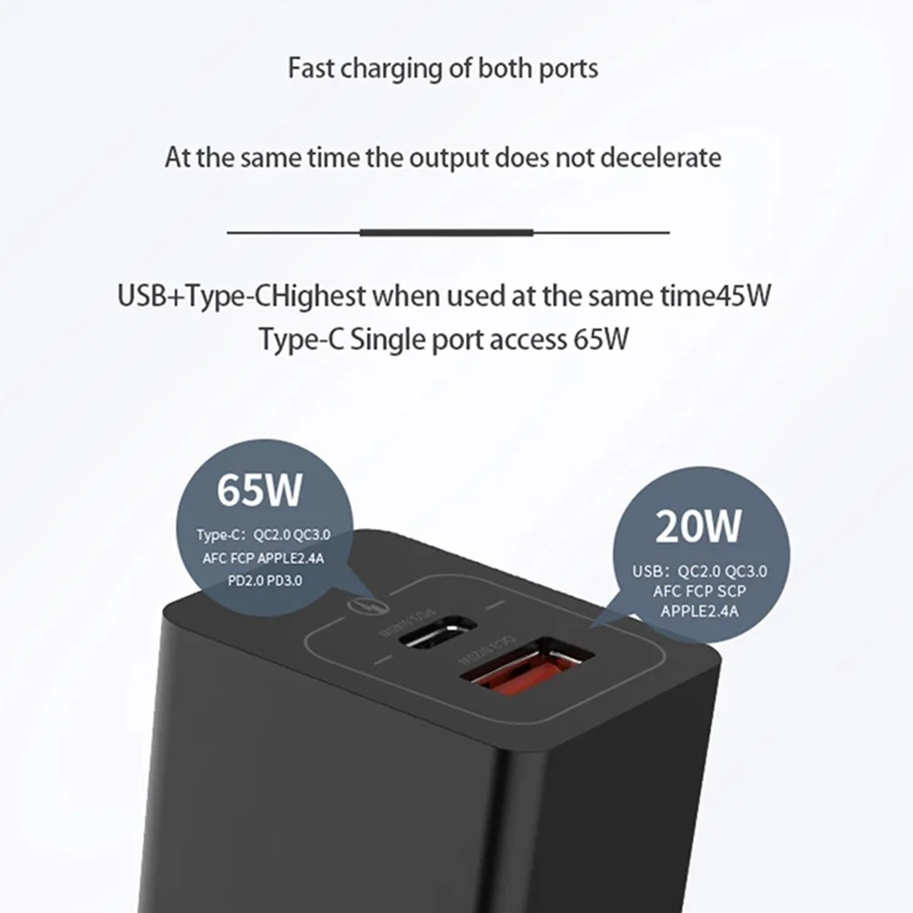 универсальный 65 вт ган 40 30 usb c быс