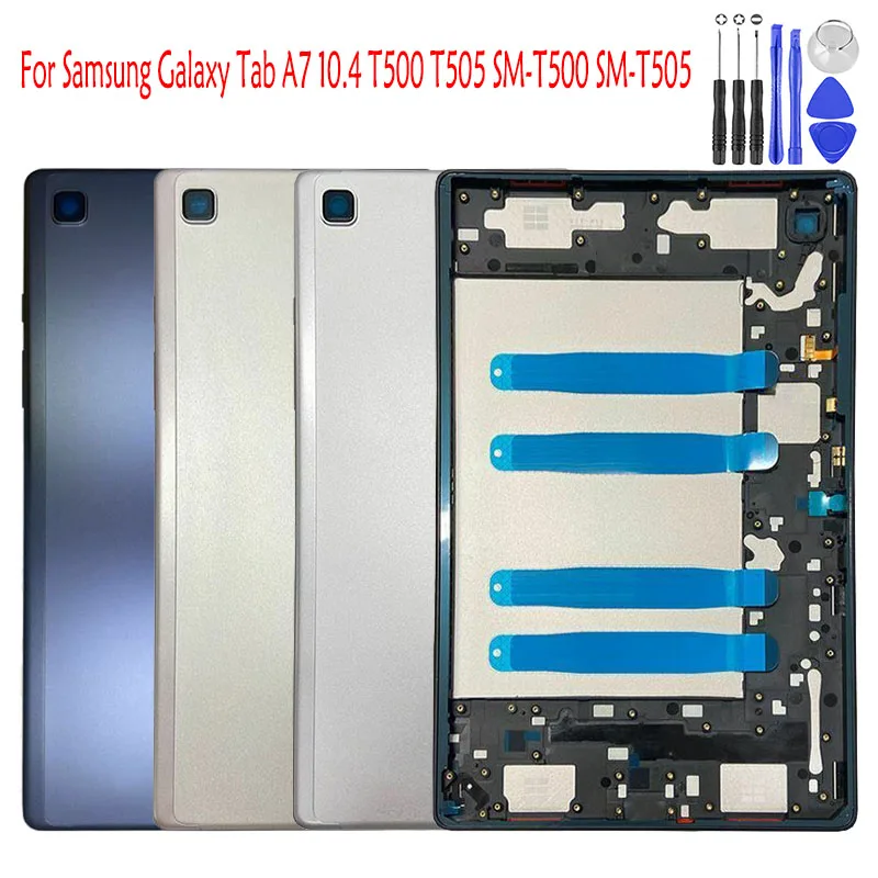 

1 Pcs (Checked) For Samsung Galaxy Tab A7 10.4 T500 T505 SM-T500 SM-T505 Back Battery Cover Rear Door Housing Case Replace Part