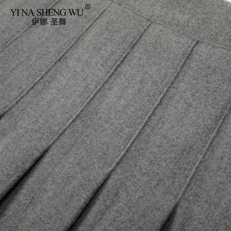 

Women High Waist Thicken Pleated Skirt Slim Waist Casual Uniform Skirt Fashion Mujer Summer Vogue Student Uniform Pleated Skirt