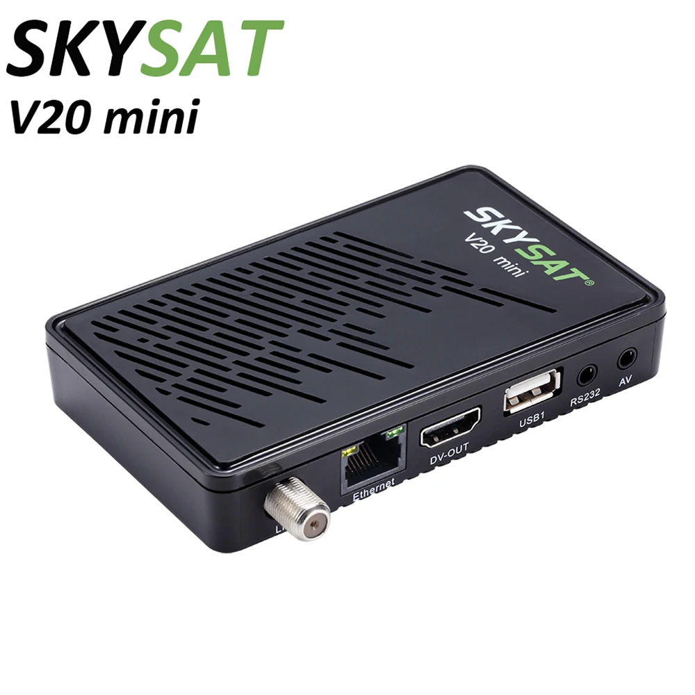 SKYSAT V20 мини-спутниковый приемник DDRIII 2GB 64M бит последовательный флэш-DVB-S2/S Youporn Redtube DLNA FTP клиент спутниковый приемник