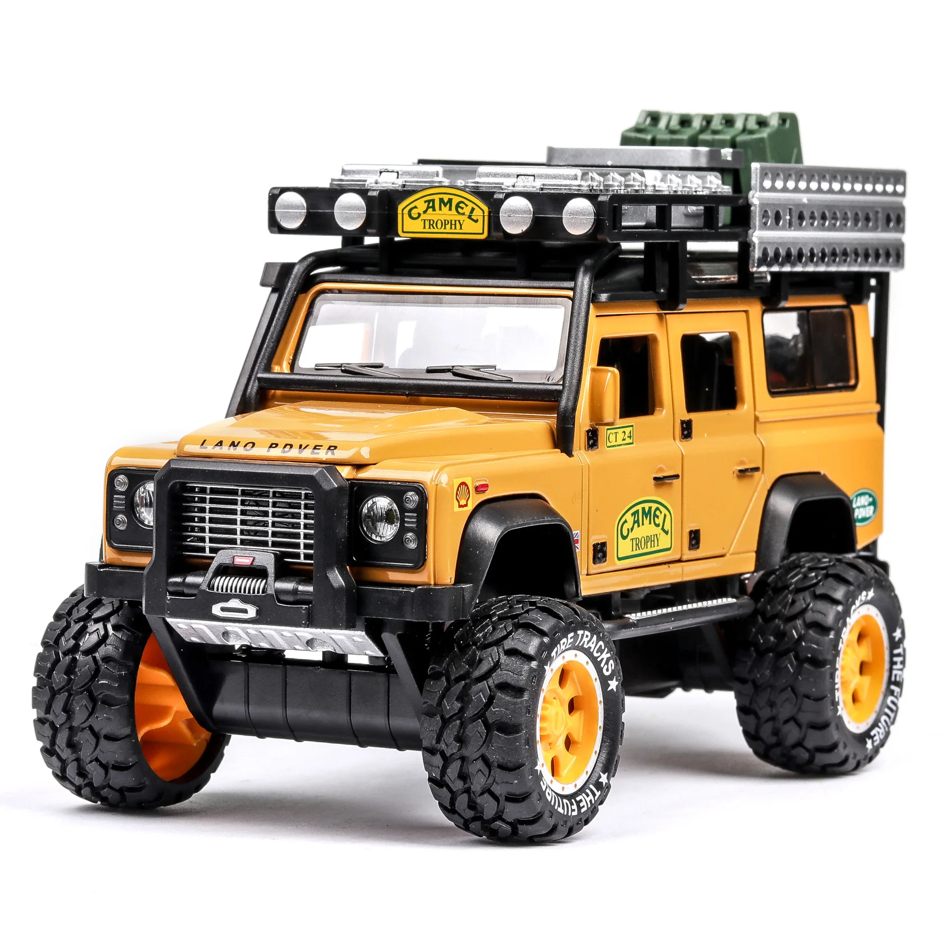 

1/28 Guard Off-road Vehicle Pull Back High Simulation Kids Christmas Gift Collectible Car Models Metal Toy