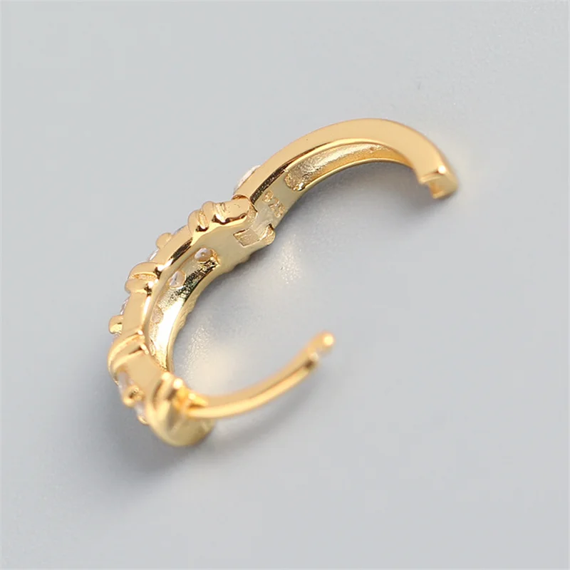 Женские серьги гвоздики из серебра 925 пробы с фианитами|Серьги-гвоздики| |