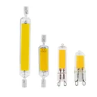 Лампа G9 COB R7S, 78 мм, 118 мм, стеклянная трубка, светодиодная керамика 6 Вт, 9 Вт, 12 Вт, 20 Вт, заменяемая галогенная лампа, мощсветильник пы для дома