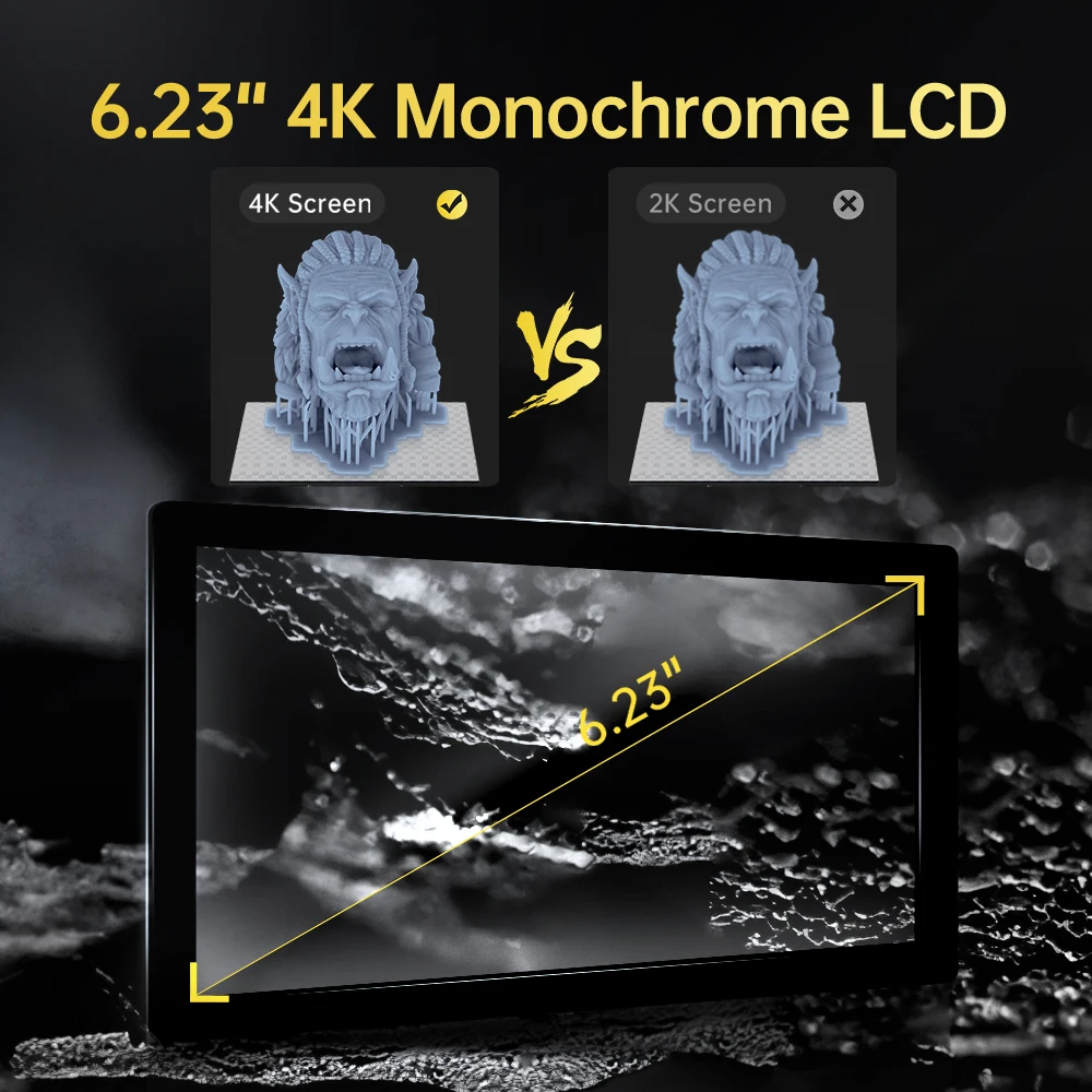 ANYCUBIC Photon Mono 4K новый обновленный высокоскоростной SLA LCD УФ-Полимер 3D принтер с