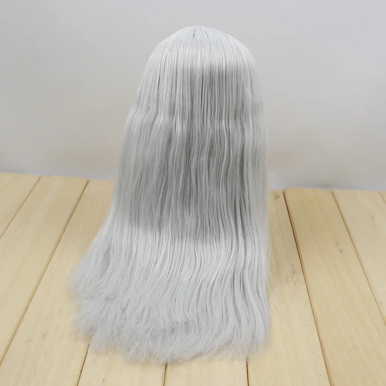 style 15 Для куклы Blyth ледяной парик с куполом, золотистые фиолетовые серые волосы, белый натуральный загар темно-супер черный парик для волос, игрушка подарок для девочек - Цвет: style 15