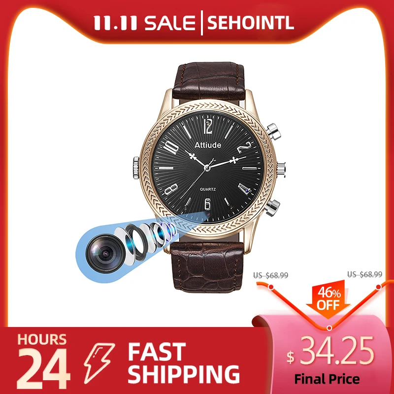 

Full HD 1080P Video Recorder Mini Camera Watch with Cameras IR Night Vision Motion Detection Wireless Micro Camcorder Action Cam