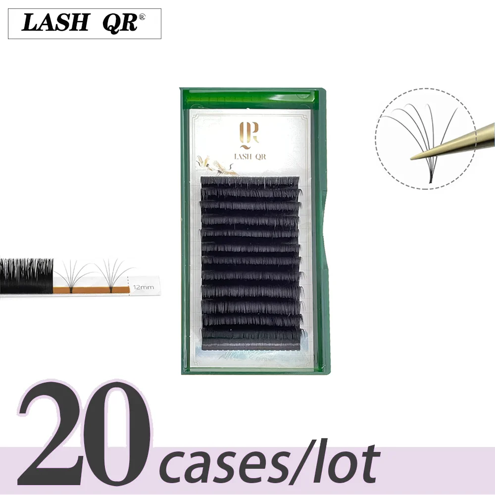 

LASHQR Easy Fan Lashes Faux Mink Eyelash Extension Fast Bloom Austomatic Flowering Self-Making Volume Soft Natural Makeup Beauty