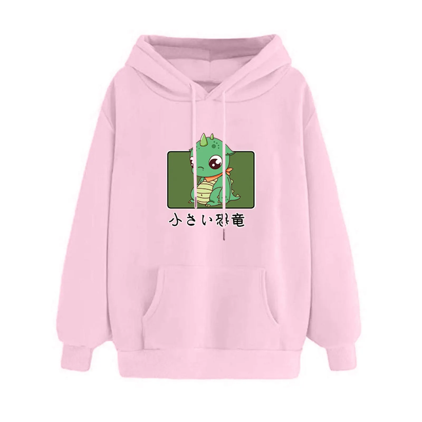 Hoodie Women Streetwear Chinese Dragon Print Hooded Winter Sweatshirt Clothes Women Oversized Sweetshirt Harajuku Vintage Hoodie
