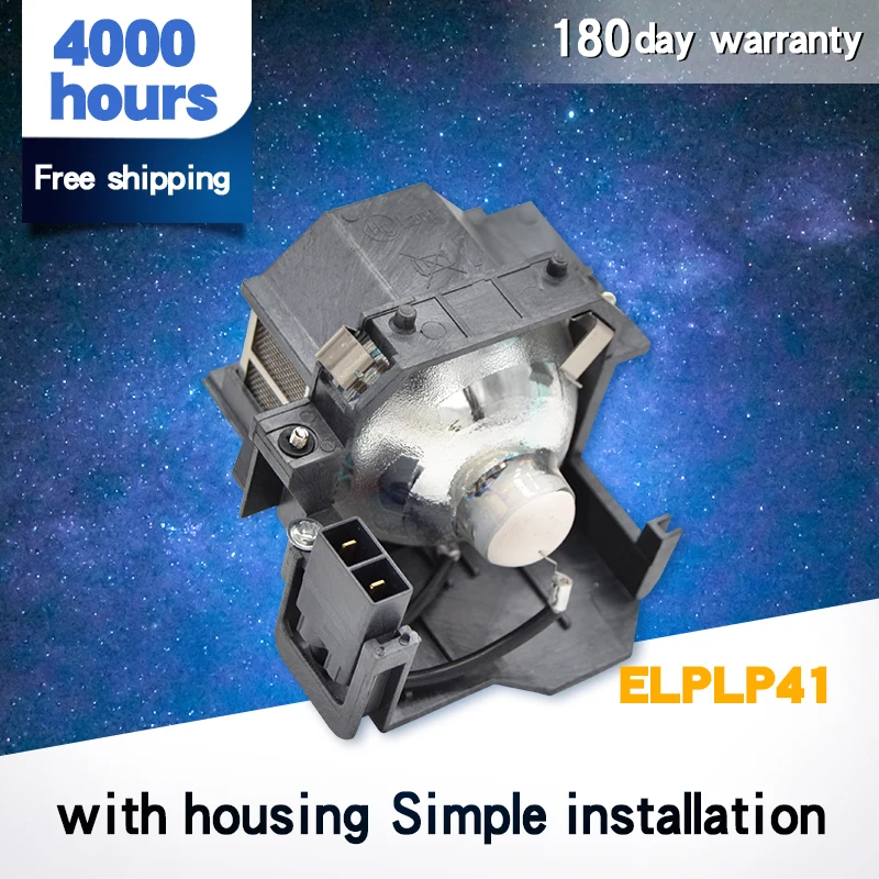 Сменная Лампа ELPLP41 для проектора лампа V13H010L41 S5 S6 + S52 S62 X5 X6 X52 X62 EX30 EX50 TW420 W6 77C|Лампы