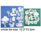 Штампы для поделок, животные, кролик, кошка, белка, металлические штампы, форма для вырезания, форма для скрапбукинга, бумаги, ножа, форма, лезвие, штамп, трафареты