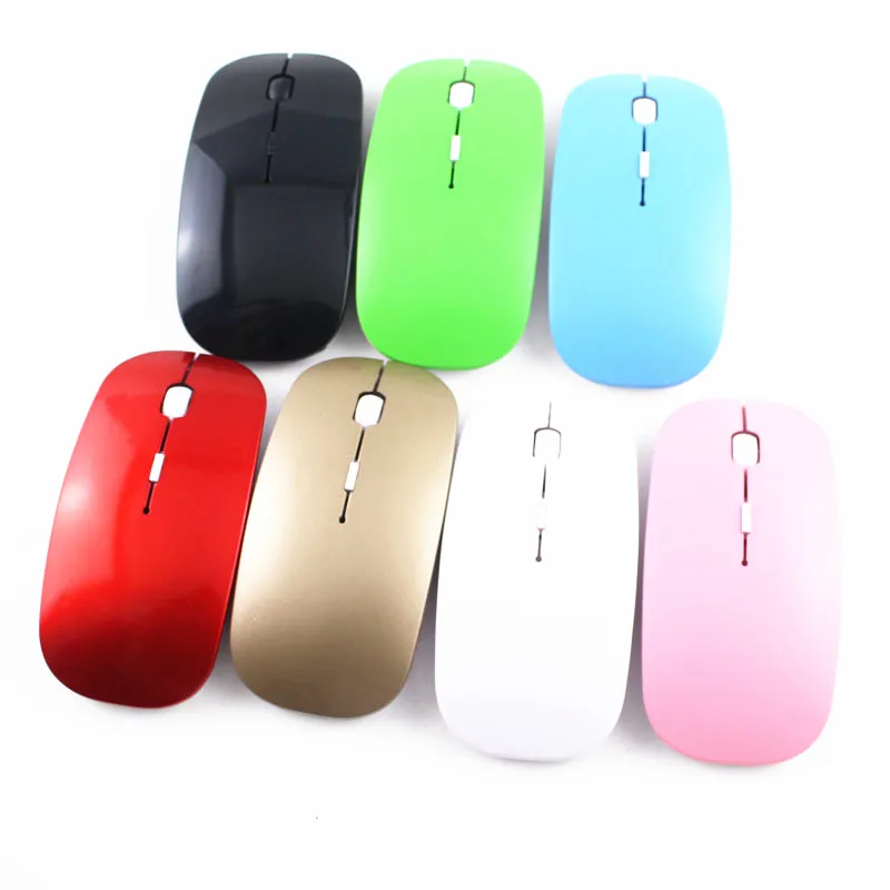 Ультратонкая оптическая беспроводная компьютерная мышь 1600 DPI 2 4 ГГц|Мыши| |