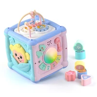 fun baby toys light music story hand drum children 14 in 1 six sided drummer knocking on the piano patting the drum