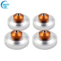 papri 4pcs 3926mm aluminum alloy cone pad isolation base feet pads for audiospeaker dac cd player computer turntable cabinet