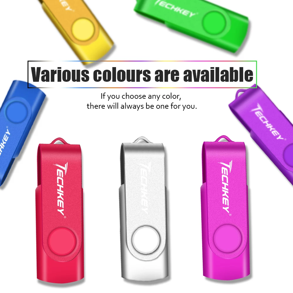 Usb флеш накопитель Techkey 32 ГБ 4 8 16 флешка usb карта памяти cle 100% реальная емкость 2 0 u