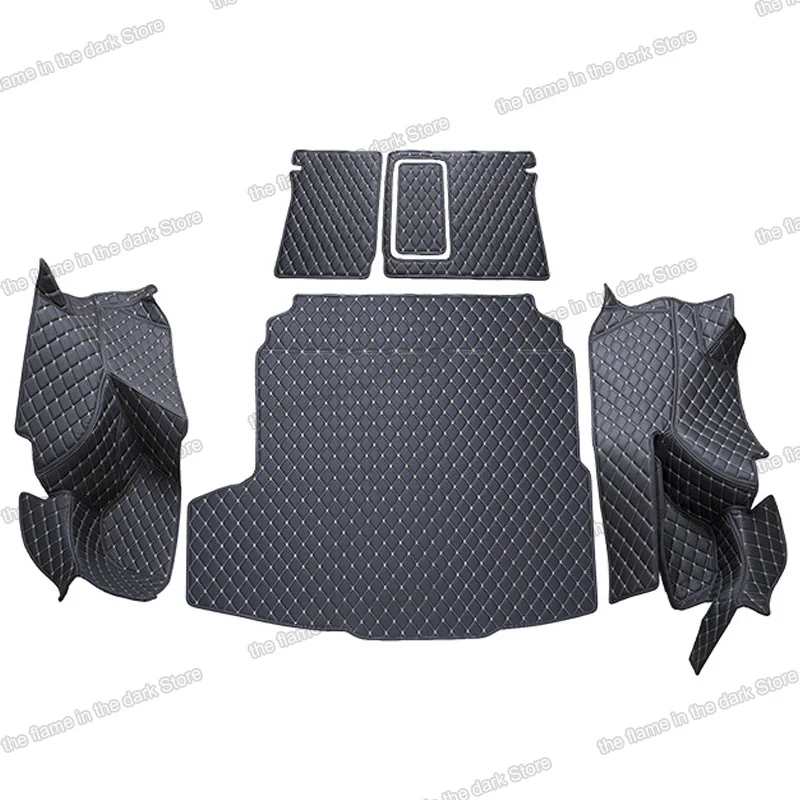 

Lsrtw2017 Fiber Leather Car Trunk Mat Cargo Liner Mats for Volkswagen Passat B8 Variant 2016 2017 2018 2019 2020 Vw Boot Carpet