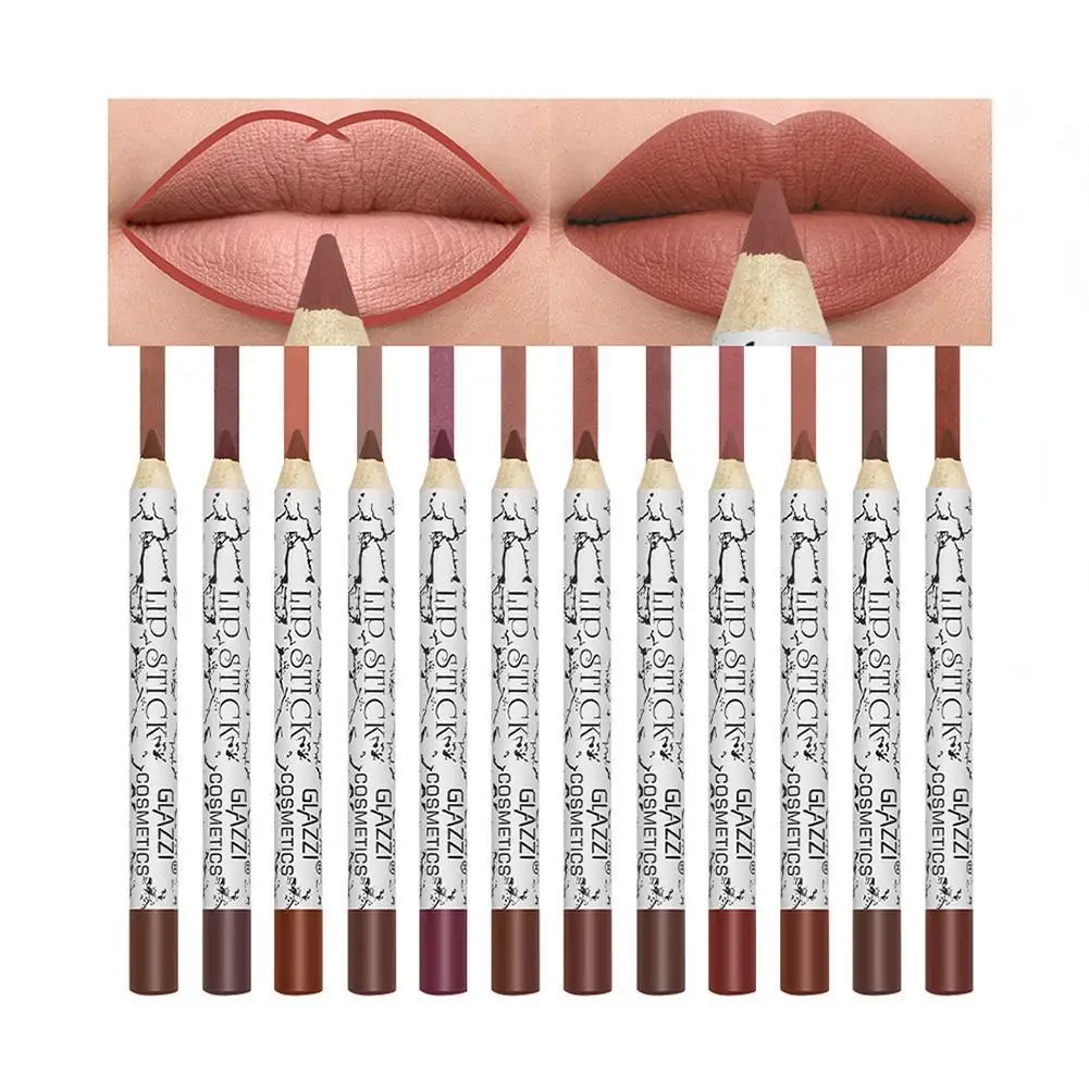 

Waterproof Matte Lip Liner Lipstick Pen Long Lasting Nude Lip Tint Cosmetic Lipliner Pencil