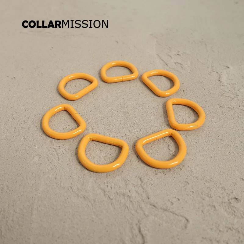 

Металлическое оранжевое d-образное кольцо DIY для ошейника собаки 20 мм металлическая пряжка DIY полукольцо пряжка для ремня CDK20O