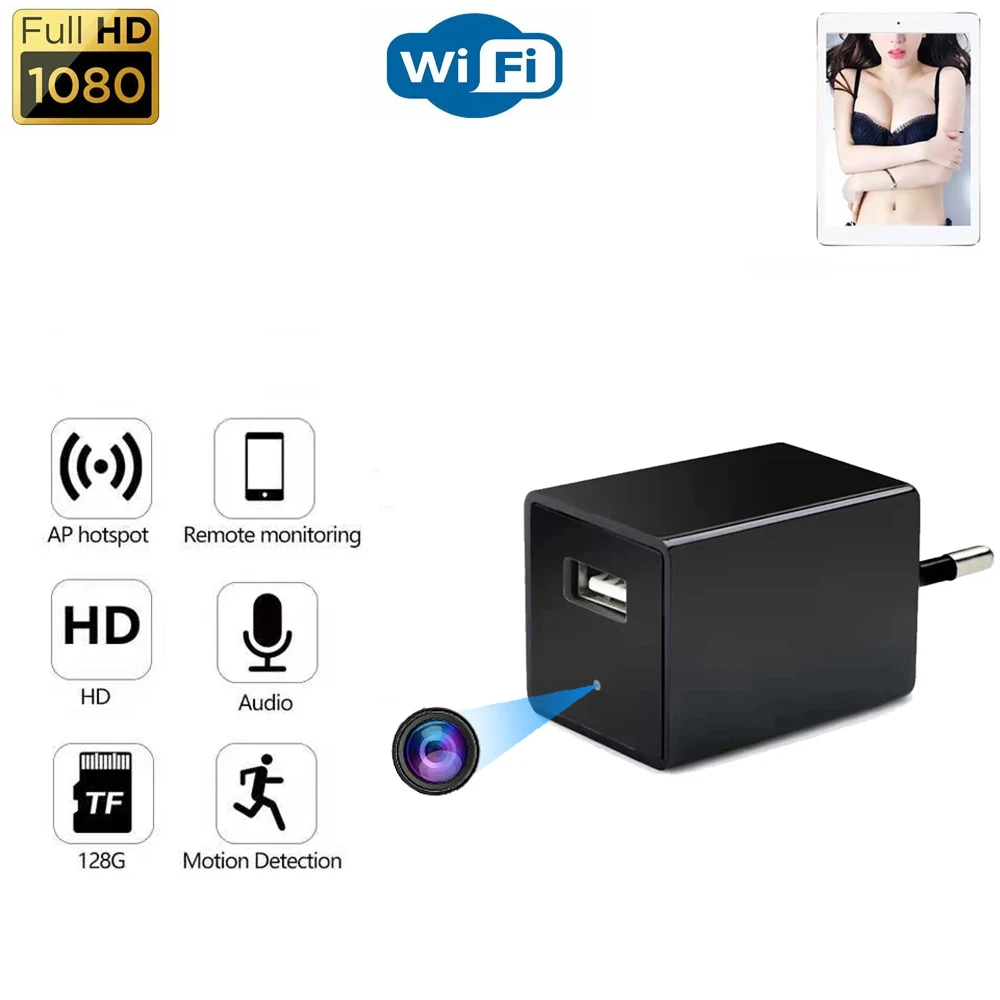 Мини-камера видеонаблюдения Wi-Fi 1080P с USB-портом | Электроника