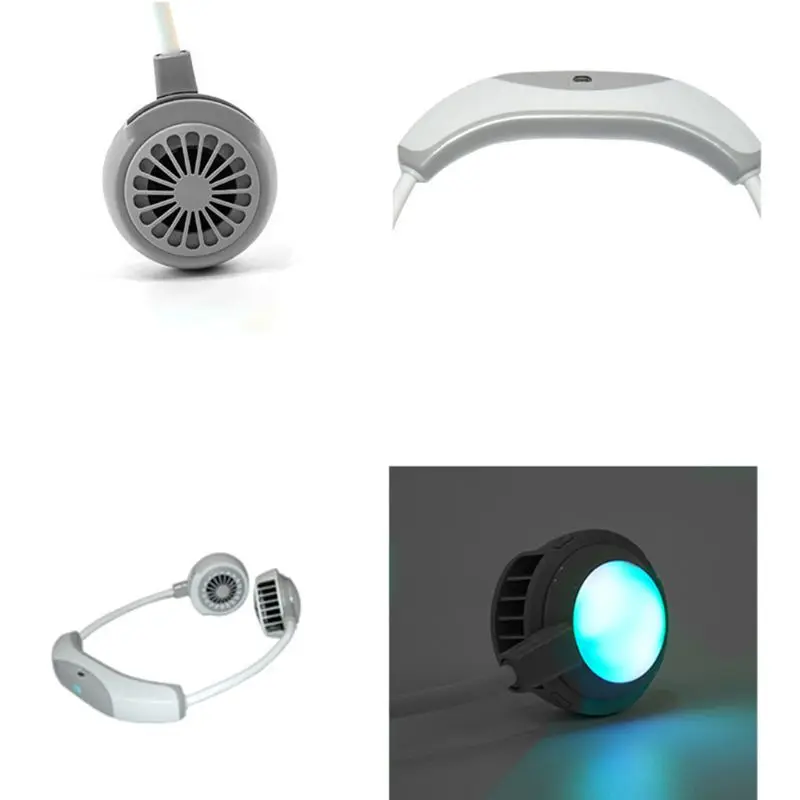 

Universal Adjustable Angle Portable Fan Cooler Lazy Hanging Neck Cooling Fan USB Charging for Home Office Dropshipping