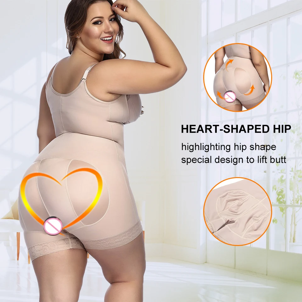 Yumdo для женщин, плюс размер, 5XL, Корректирующее белье, открытая промежность, Корректирующее белье, для похудения, боди, контроль талии, тренажер, подтягивающее нижнее белье