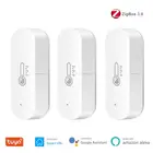 Датчик температуры и влажности Tuya ZigBee, гигрометр, термометр для умного дома, работает с приложением AMZ Alexa Google Home Smart life