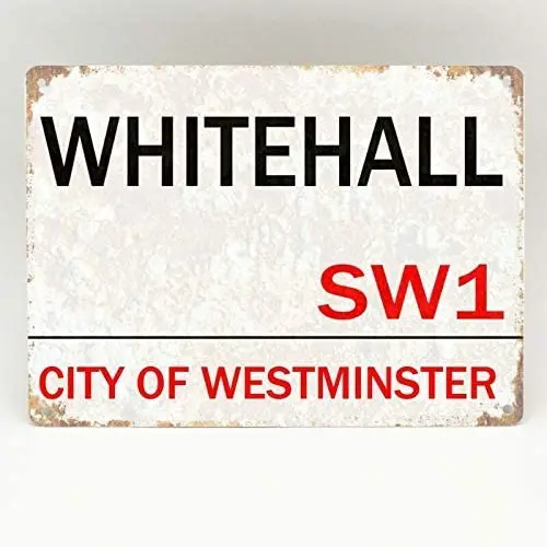

JUCHen Whitehall Metal Sign for Wall Plaque Poster Cafe Bar Pub Gift 8 X 12 INCH