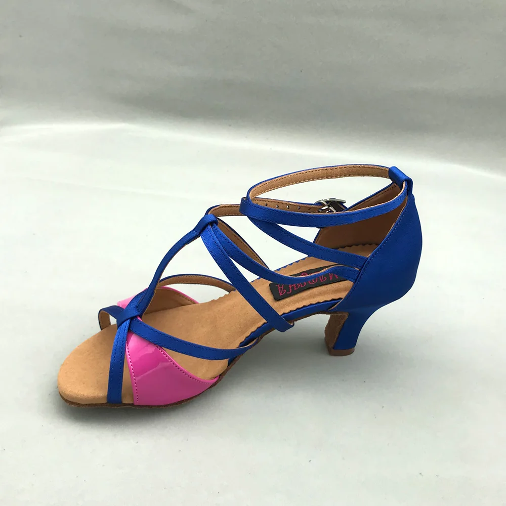 8 5 см высокий каблук красный Туфли для латинских танцев женщин Латинской сальсы