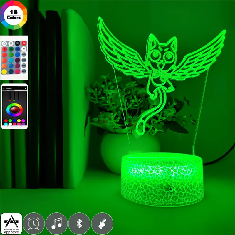 Светодиодная лампа с сенсорным датчиком ночник рисусветодиодный кошки и