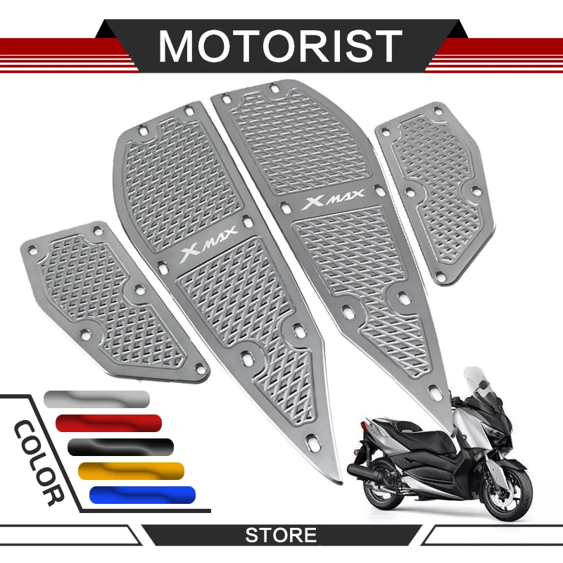 Motorcycle Accessories pedal for xmax 300 250 XMAX300 XMAX250 2017-2018 Foot Pegs Plates Footrest Step Pads Footpads
