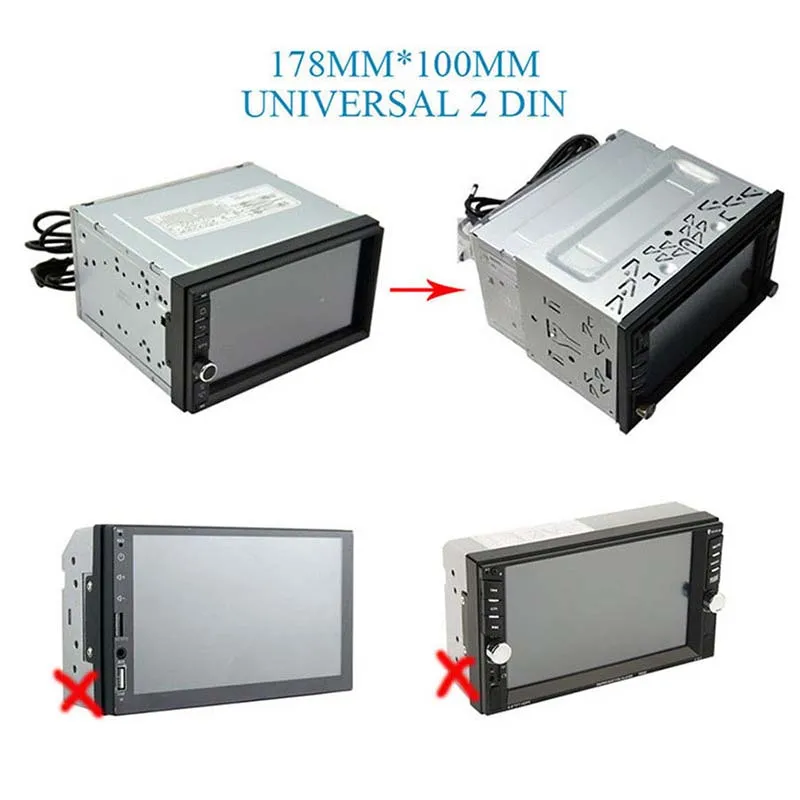 Сменная рамка для dvd плеера 2Din крепления приборной панели автомобильного стерео