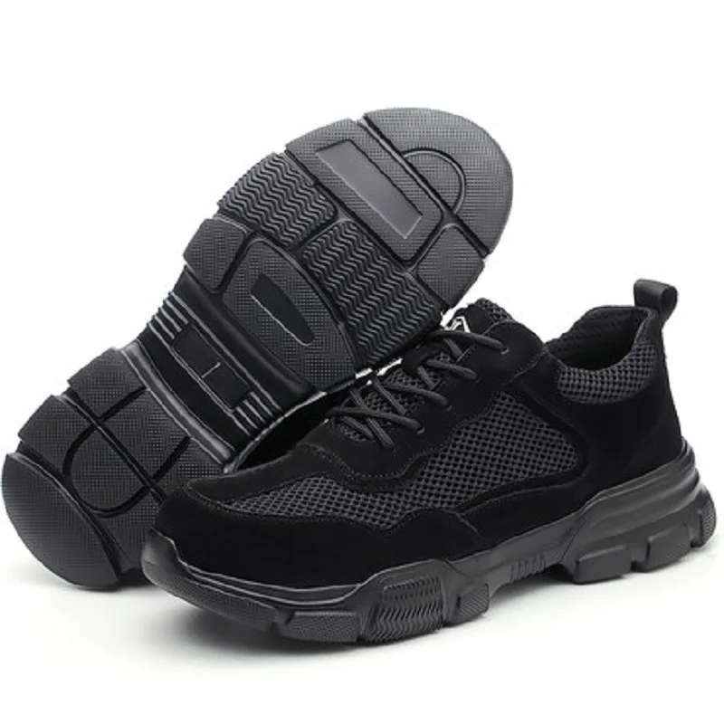 Защитные кроссовки для мужчин и женщин дышащие спортивные легкие со стальным