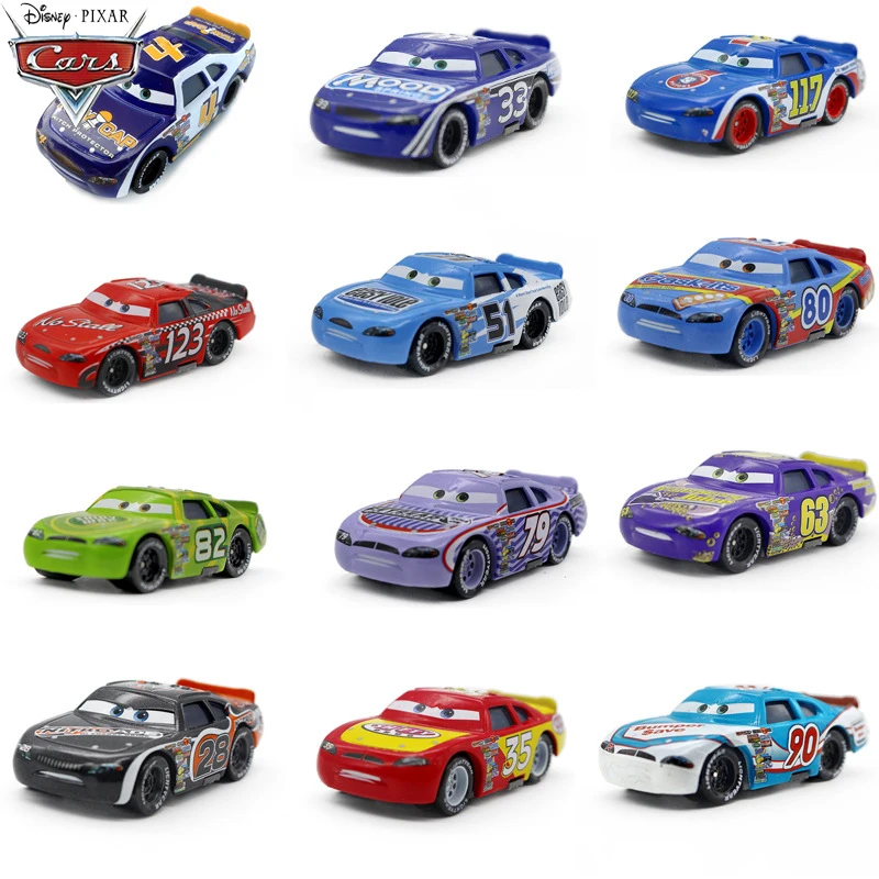 Машинки диснеевские Pixar разноцветные синие красные зеленые черные|Наземный