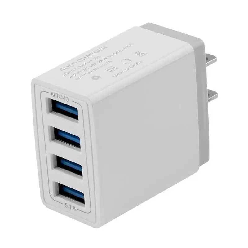 Зарядное устройство USB с 4 портами и индикатором 5 В|Зарядные устройства для