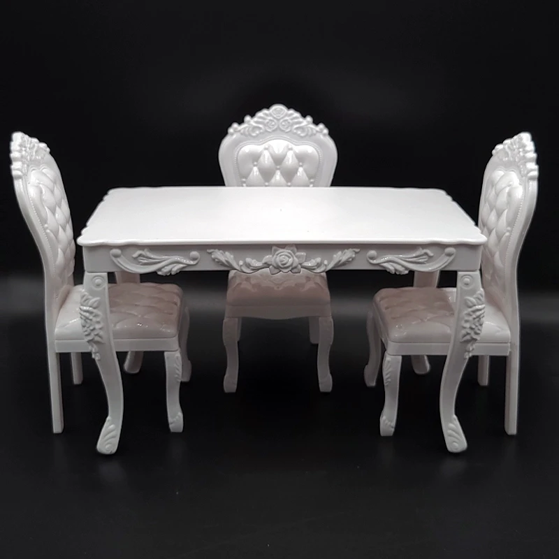 

1/6 масштаб европейский стол/стул классическая модель мини мебель для 12 "кукол коллекции