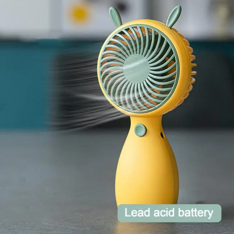 

New Handheld Small Fan Cute 4 Colors Portable Lanyard Mini Desktop Student Usb Charging Fan 2021 Summer Fashion Hot Sale Fan
