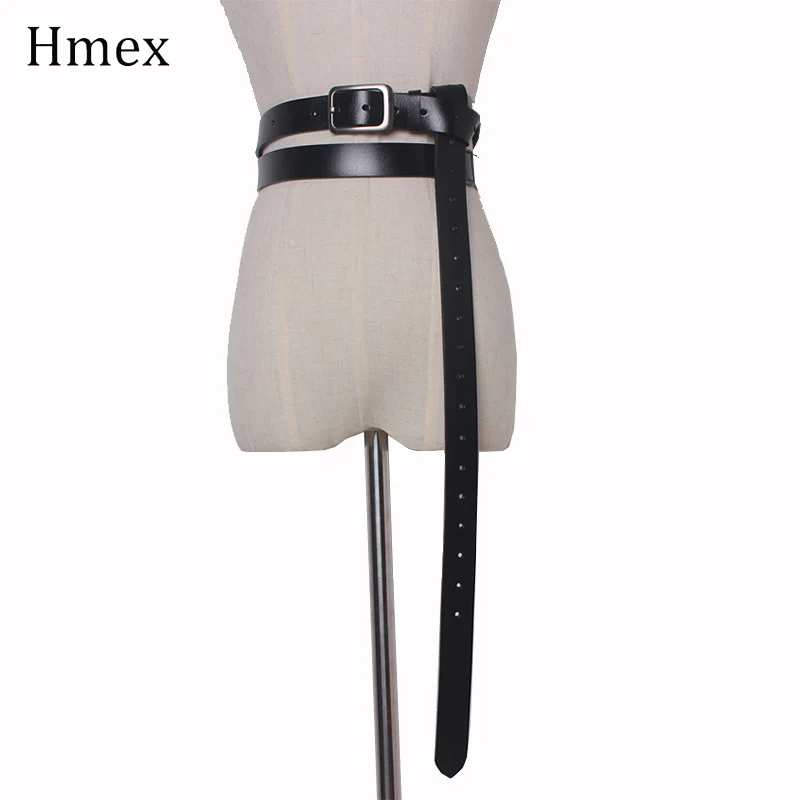 Новый кожаный Длинный индивидуальный дизайнерский ремень для женщин широкий